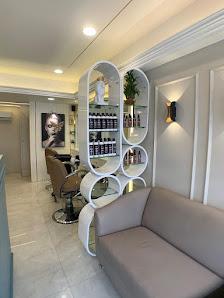 Interior view of the Hair Port salon project in Salunke Vihar, Pune